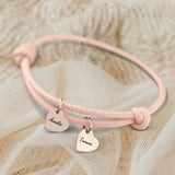 Freunde Individuelles Lederarmband personalisiert – Detailansicht, Geschenk für gute Freunde von Love & Faith