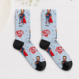 Super Papa - Personalisierte Socken für Papa und Opa mit Foto