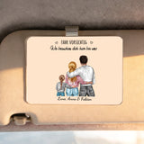 Personalisierter Clip für das Auto mit Familienzeichnung Jeden Tag