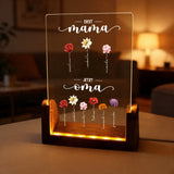 Personalisierter LED Aufsteller für Freunde, Familie und Kollegen mit Foto Upload von Love & Faith