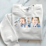 Rosa Pullover für Papa mit Kindernamen personalisierte Geschenkidee zum Vatertag von Love & Faith