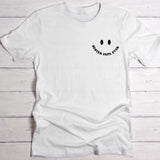 Weißes Cool Dads Club T-Shirt mit Rückendruck mit Foto personalisieren von Love & Faith