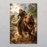 Vergessene Welt - Personalisiertes Poster mit Fantasy Effekt für Dino-Fans