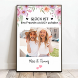 Personalisiertes Poster für Besties mit Lieblingsfoto Besties für immer – Motiv 3