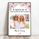 Personalisiertes Poster für Besties mit Lieblingsfoto Besties für immer