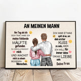 Personalisiertes Poster mit Foto für Paare – An meinen Schatz – Motiv 3