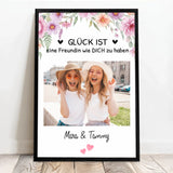 Personalisiertes Poster für Besties mit Lieblingsfoto Besties für immer – Motiv 6
