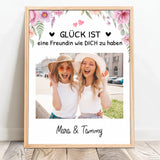 Personalisiertes Poster für Besties mit Lieblingsfoto Besties für immer – Motiv 11