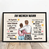Personalisiertes Poster mit Foto für Paare – An meinen Schatz – Motiv 6
