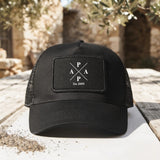 Personalisiertes Cap mit modernem Design und Namen der Kinder Papa – Motiv 5