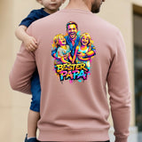 Personalisierter Sweater mit Streetart-Effekt als Backprint für Papa Streetart für Papa – Motiv 5