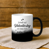 Personalisierte Tasse mit Foto und Cartoon-Effekt für Paare zum Valentinstag Cartoon Love – Motiv 8