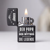 Personalisiertes Benzinfeuerzeug mit Gravur für Papa Der Papa – Motiv 8