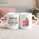 Personalisierte Tasse Jeden Tag mit Foto für Mama & Papa – Motiv 4