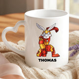 Personalisierte Tasse mit Druck zu Ostern – Eier sucht man nicht – Motiv 6