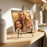 Personalisierte Deko-Fliese mit Foto für Mama – Cartoon Love Mama – Motiv 10