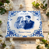 Personalisierte Deko-Fliese für Paare zur Hochzeit – Motiv 4