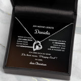 Personalisierte Kette An meine Liebste mit Gravur für Paare