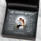 Personalisierte Kette Mein Happy End mit Druck für Paare – Motiv 7
