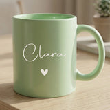 Personalisierte Tasse mit Gravur in Pastellfarben – Meine Tasse – Motiv 7