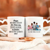 Personalisierte Tasse mit Druck für Papa – Weihnachten mit Papa – Motiv 4