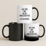 Personalisierte Tasse mit Druck für Opa mit Enkeln – Wie der Opa... – Motiv 7