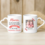 Personalisierte Tasse Wenigstens mit Foto für Mama & Papa – Motiv 4