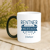 Personalisierte Tasse mit Druck zur Rente – Gut gelaunt – Motiv 9