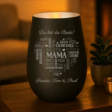 Personalisiertes Windlicht Beste Familie mit Gravur für Mama & Papa – Motiv 8