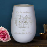 Personalisiertes Windlicht Beste Familie mit Gravur für Mama & Papa – Motiv 12