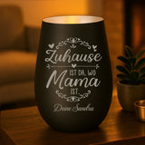 Personalisiertes Windlicht Bei Mama mit Gravur für Mama & Papa – Motiv 8
