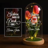 Personalisierte Goldene Rose mit Gravur Schön, dass es dich gibt für die Familie – Motiv 5