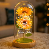 Personalisierte Goldene Rose mit Gravur Schön, dass es dich gibt für die Familie – Motiv 11