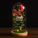 Personalisierte Goldene Rose mit Druck für Mama und Oma – Heimat des Herzens – Motiv 4