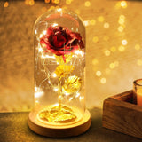 Personalisierte Goldene Rose mit Druck für Paare – Scrabble – Motiv 3