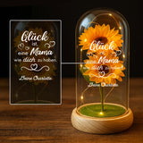 Personalisierte Goldene Rose mit Druck – Glück ist... für deine Liebsten – Motiv 9