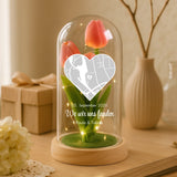 Personalisierte Goldene Rose mit Karte und Koordinaten für Paare – Wo wir uns fanden – Motiv 7