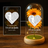 Personalisierte Goldene Rose mit Karte und Koordinaten für Paare – Wo wir uns fanden – Motiv 9