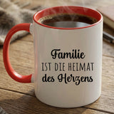 Personalisierte zweifarbige Tasse mit Namen für die Familie – Jeden Tag – Motiv 5