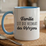 Personalisierte zweifarbige Tasse mit Namen für die Familie – Jeden Tag – Motiv 8