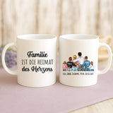Personalisierte zweifarbige Tasse mit Namen für die Familie – Jeden Tag – Motiv 16
