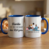 Personalisierte zweifarbige Tasse mit Namen für die Familie – Jeden Tag – Motiv 10