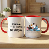 Personalisierte zweifarbige Tasse mit Namen für die Familie – Jeden Tag – Motiv 4