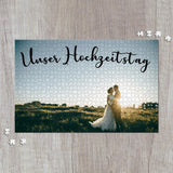 Hochzeitstag - Paar-Puzzle