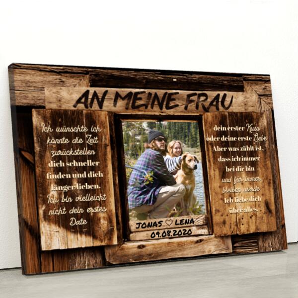 Immer bei dir (an sie) - Paar-Leinwand
