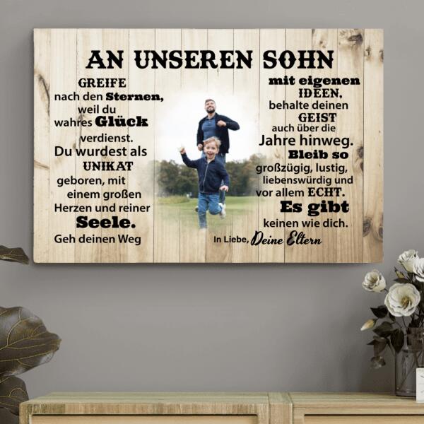 An unseren Sohn - Kinder-Leinwand