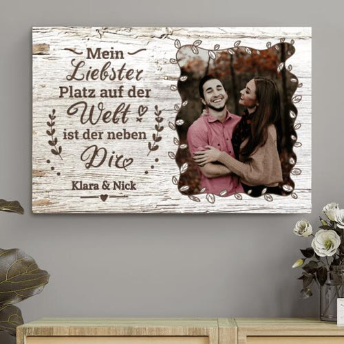 Neben dir - Paar-Leinwand