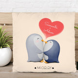 Pinguinliebe - Paar-Kissen