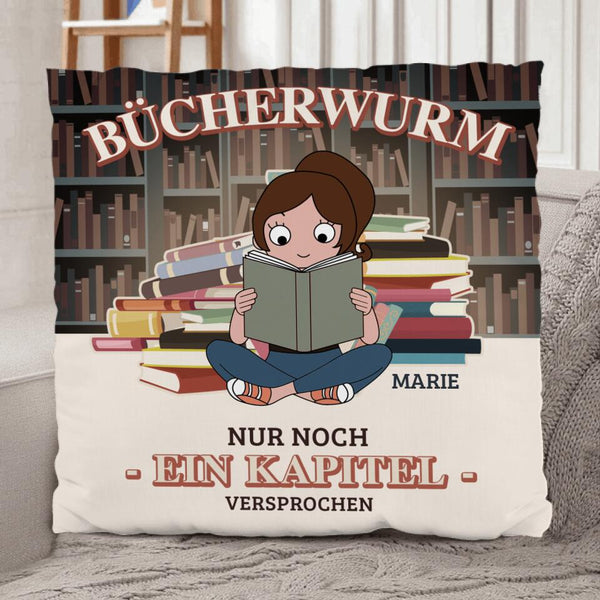 Bücherwurm - Freunde-Kissen