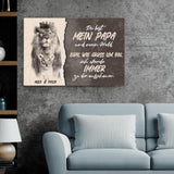 Papa für immer - Eltern-Leinwand